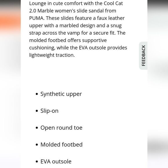 Puma Cool Cat 2.0 Retro Court Signature Logo Slide Sandals - Picture 6 of 6